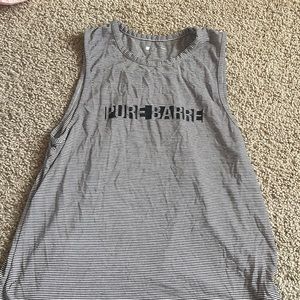Pure Barre striped tank top